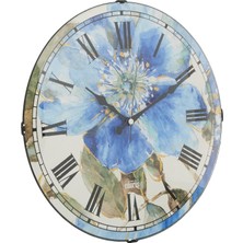 Storemax Karaworksell Emores 36 cm Dekoratif Gerçek Cam Bombe Sessiz Mekanizma Duvar Saati