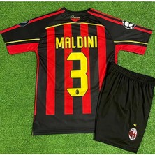 Alaturka Mix Milan 2007 #3 Maldini Çocuk Forması Çorap Bileklik Hediyeli