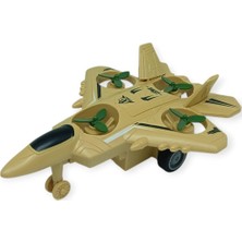 Hatıra Kutusu Sürtmeli Döner 4 Pervaneli Uçak - Kahverengi (Lisinya)