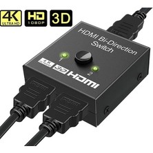 Derwell Yeni 2026 Ultra Hd 4K 2k 2 Port Çift Yönlü HDMI Switch Splitter Ekran Monitör Çoklayıcı Çoğaltıcı Bidirection HDMI Adaptör