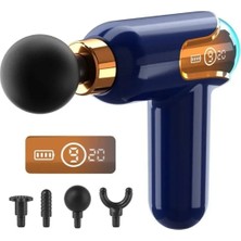 Macgon 4 Bailıklı LCD Ekranlı Yüksek Performans Yeni Model Profesyonel Derin Doku Mini Kas Masaj Tabancası