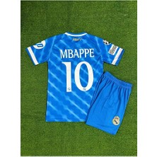 Alaturka Mix Real Madrid 2025/26 Yeni Sezon Kylian Mbappe Alternatif Çocuk Forması ( Blue)-10