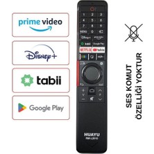 Electroon Vestel Uyumlu Tabii - Google Play Tuşlu LED Tv Kumandası - Ses Komutsuz