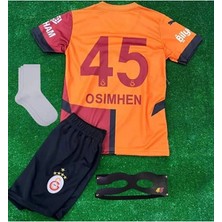 Alaturka Mix Gs Galatâsarây/\victor Osimhên-45 2025 Yeni Sezon Iç Saha Futbol Çocuk Forması Maske Bileklik Hediye