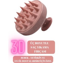 Macgon Art Hassas Saçlar Özel Yumuşak Üç Boyutlu Yetişkin , Bebek , Pet Saç Yıkama ve Masaj Fırçası