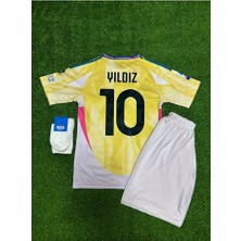 Alaturka Mix 'juventus-Juve 2024/25 Yeni Sezon Kenan Yıldız Deplasman Çocuk Forması (Sarı)