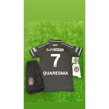 Alaturka Mix Beşiktâş' 2026 Quaresma Yeni Sezon Alternatif Yakalı Siyah Çocuk Forması 4'lü Set