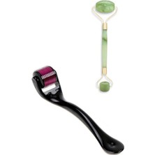 Macgon Siyah 0,5 mm Titanyum Uçlu 540 Iğneli Dermaroller Yeşim Taşı