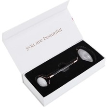 Macgon Özel Kutusunda Doğal Çift Taraflı Kristal Kuvars Taşı Masaj Aleti