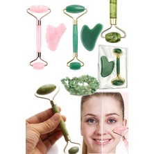 Macgon Yüz Yumuşatıcı Sıkılaştırıcı 2 Adet Çift Taraflı Rulo ve Bakım Taşı Yüz Canlandırıcı Doğal Taş Bakım