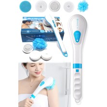 Macgon 5 Başlıklı Otomatik Kese Fırça Törpü Makinesi Masaj Etkili Banyo Frıçası Spa Banyo Waterproff Kese