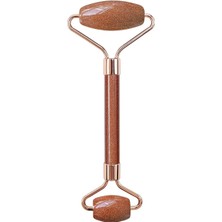 Macgon Yıldız Taşı Goldstone %100 Doğal Taş Roller Yüz Masaj Aleti Cilt Masajı Taşı