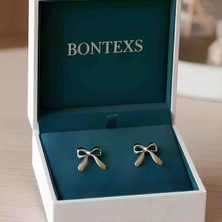 Bontexs Vintage Stil Kurdele Tasarım Küpe - Kadınlar Için Estetik Fiyonk Aksesuar