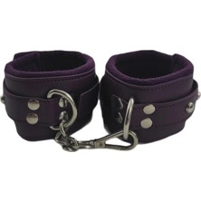 Macgon Mor Fantezi Deri Kelepçe  Masaj Yağı