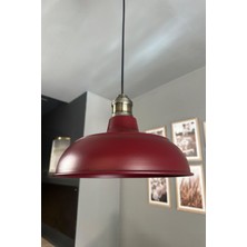 Allians Veluna Vişne Çürüğü Eskitme Lale Tasarımlı Retro Sarkıt Avize