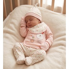 Motherlove %100 Organik Pamuklu 9 Parça Bebek Hastane Çıkışı Seti - Zıbın, Tulum, Battaniye Hediyelik Set