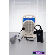 L'edoren Betavo SK-290 Kablosuz Mikrofonlu Ses Amplifikatör Hoparlör + Yak