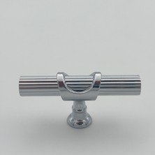 Bf Filiz Arsin Çizgili Düğme Kulp Krom 4 Adet