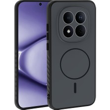 HTstore Xiaomi Uyumlu Redmi Note 15 Pro 4g Kılıf M-Safe Şarj Özellikli Zore Tea Kapak-Siyah