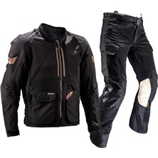 Leatt Adv Flow-Tour 7.5 Siyah Motosiklet Montu ve Pantolonu