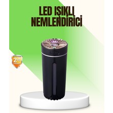 LED Işıklı Aromaterapi Hava Nemlendirici Ultrasonik Sessiz Nem Ayarı
