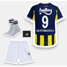 Alaturka Mix Fênerbâhçe 25-26 Sezon Çubuklu Kerem Aktürkoğlu 9 Çocuk Futbol Forması 4 Lü Set
