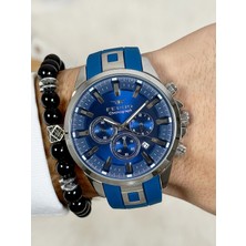 Ferro Lacivert Silikon Kordon Erkek Kol Saati FM11379DWT-L3 Fonksiyonları Aktif 3ATM Su Geçirmez