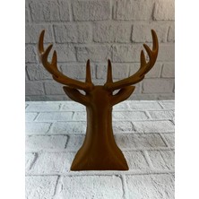 Ucuz Tekno Dekoratif Kahverengi Geyik Biblo Salon ve Raf Dekoru