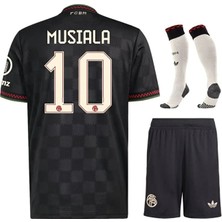 Alaturka Mix Bayern Münih 2026 Jamal Musiala Yeni Sezon Alternatif Siyah Çocuk Forması 4'lü Set