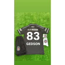 Alaturka Mix Beşiktâş' 2026 Gedson Fernandes Yeni Sezon Alternatif Yakalı Siyah Çocuk Forması 4'lü Set