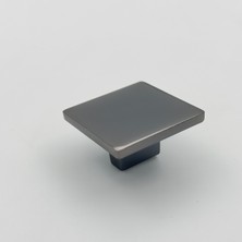 Bf Filiz Kare Düğme Füme Kulp 4 Adet