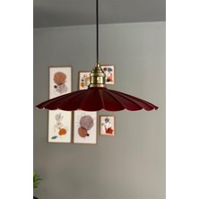 Allians Risso Vişne Çürüğü Metal Sarkıt Avize, Rustik Lale Tasarımı, E27 Bağlantı