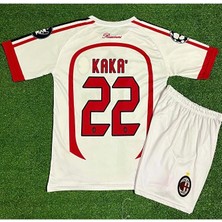 Alaturka Mix Milan 2007 #22 Kaka Çocuk Forması Çorap Bileklik Hediyeli (Beyaz)