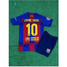 Alaturka Mix Barcelona 2025/26 Yeni Sezon Lamine Yamal Iç Saha Çocuk Forması 4'lü Set