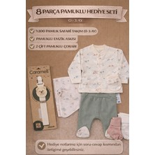 Minisoft Safari Desenli 8 Parça Pamuklu Bebek Hediye Seti – Özel Hazırlanmış Bebek Seti (0-3 Ay)