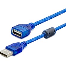Marsilyan USB To USB F Kablo 1.5m Mavi Transparent HDX7534