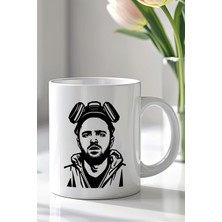 YasBey Design Breaking Bad Jesse Pinkman Tasarımlı 330ML Baskılı Beyaz Seramik Kupa Bardak