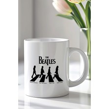 YasBey Design The Beatles Tasarımlı 330ML Baskılı Beyaz Seramik Kupa Bardak