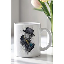 YasBey Design Breaking Bad Heisenberg Tasarımlı 330ML Baskılı Beyaz Seramik Kupa Bardak