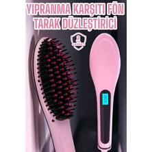 Ucuz Tekno Fön Etkili Saç Düzleştirici Tarak Yıpranma Karşıtı Döner Kablo Isı Ayarlı