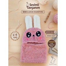 2-6 Yaş Pembe Peluş Balaklava