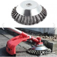 Motorlu Tırpan Kıyı Temizleme Çelik Fırça Başlık Küçük Boy