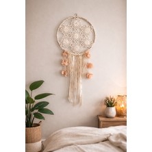 Pitipiti Örgü Tasarım Duvar Dekoru Beyaz Düş Kapanı