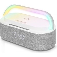 Marsilyan Mini Bluetooth Hoparlör Fm Rgb - Beyaz A915