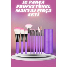 Ucuz Tekno 12 Parça Profesyonel Makyaj Seti Yumuşak Kıllı Yüz ve Göz Makyajına Uygun