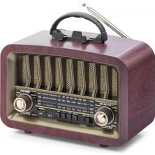 Marsilyan Bluetooth Nostaljik Hoparlör Fm 24.8 x 11.7 x 18.5 cm NS6639BT