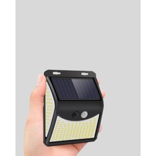 Ucuz Tekno Güneş Enerjili Sensörlü Dış Mekan Duvar Lambası – 3 Modlu, 2200MAH Pil, 120° Algılama