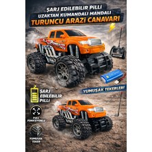 KoseToys Uzaktan Kumandalı Off Road Arazi Arabası 27 Mhz / 4x2 / Turuncu