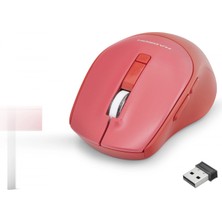 Marsilyan Kablosuz Mouse 600/1600 Dpi - Kırmızı HDX3408R