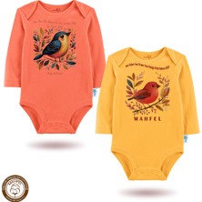 Mahfel %100 Pamuklu Premium Çıtçıtlı Bebek Body Zıbın 818-819